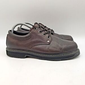 Thorogood Harrington Work Shoes Men's 7.5M Brown Slip Resistant Lace Up Low Top